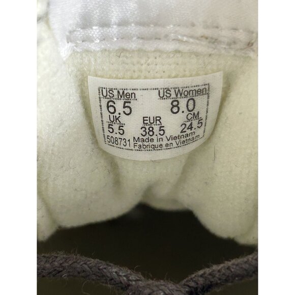 Vans Sk8 Hi Falcon White Leather Athletic Shoes Unisex Womens 8 - Picture 7 of 9